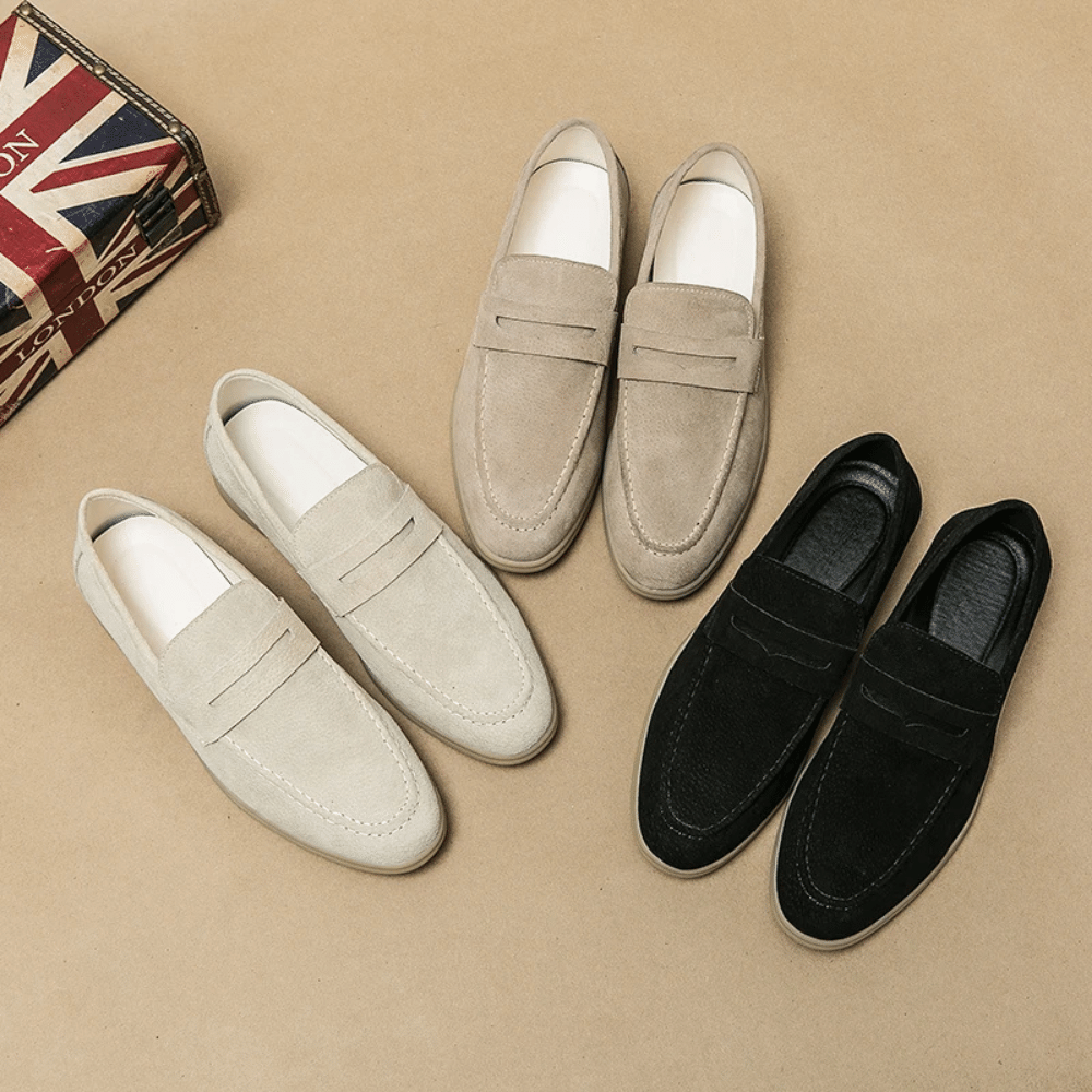 Leder Mokassin Slipper für Herren Liverpool Verno