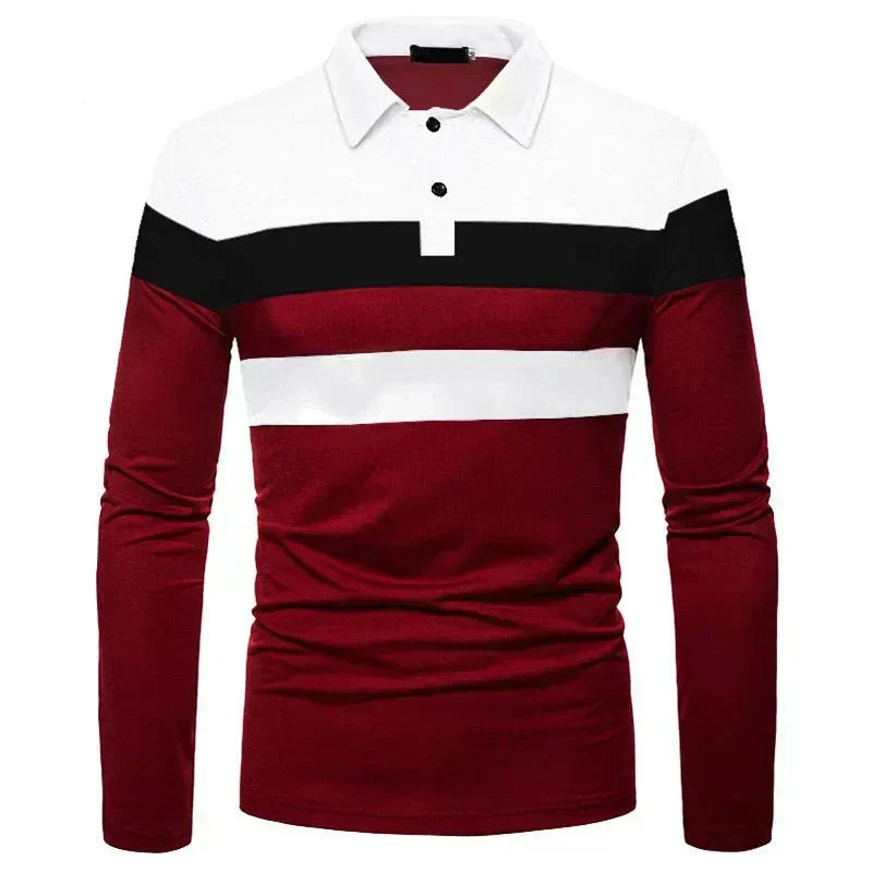 Herren Langarm-Polohemd Slingint Verno