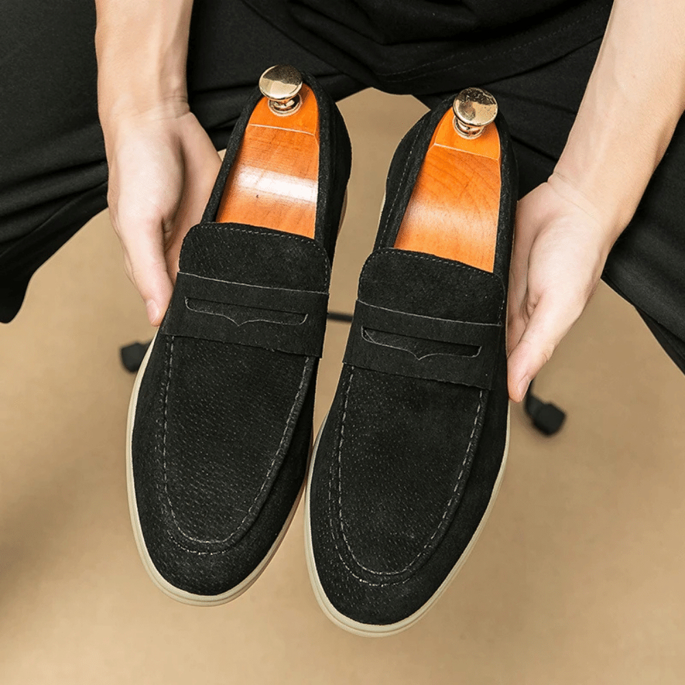 Leder Mokassin Slipper für Herren Liverpool Verno