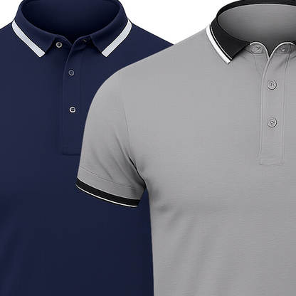 [KAUFE 1, ERHALTE 2] 2er-Pack Essentielle Poloshirts