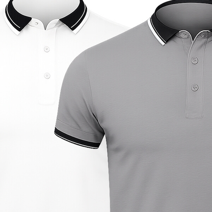 [KAUFE 1, ERHALTE 2] 2er-Pack Essentielle Poloshirts