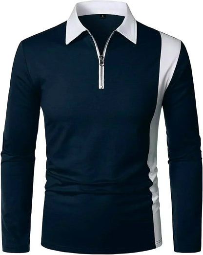 Herren Langarm-Polohemd Padrony Verno