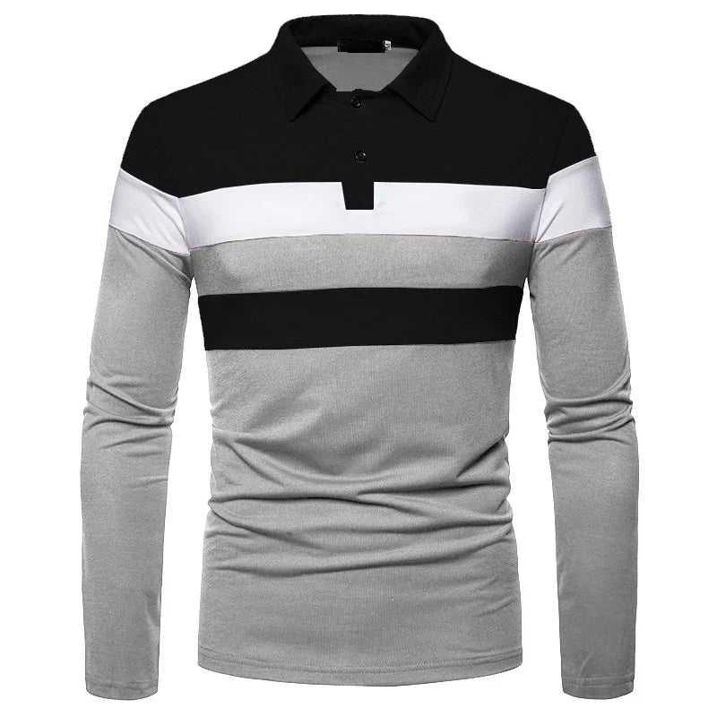 Herren Langarm-Polohemd Slingint Verno