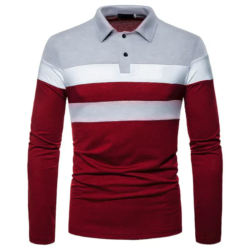 Herren Langarm-Polohemd Slingint Verno